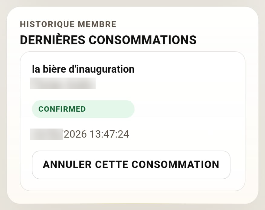 Historique consommations
